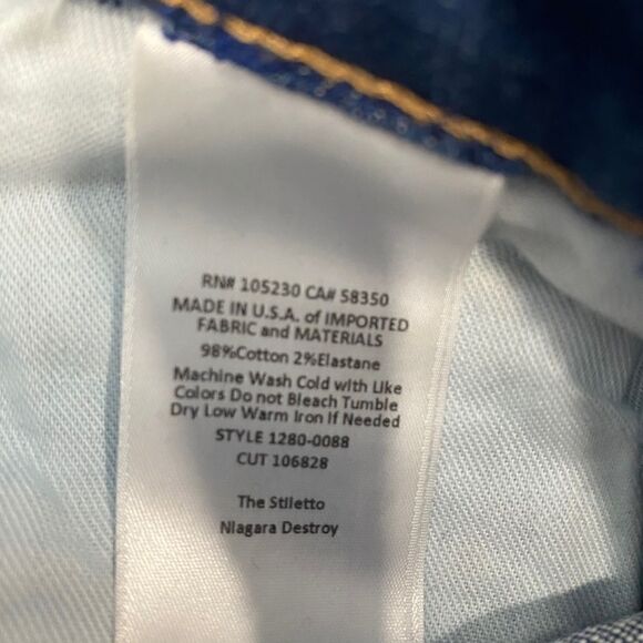 Current/Elliott 'the Stiletto' Destroyed Skinny Jeans - Picture 10 of 10